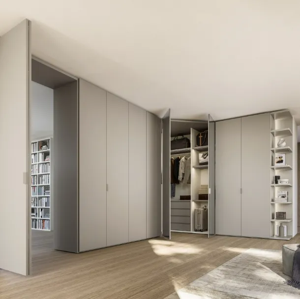 Armoire d'angle terminale à porte lisse de Sangiacomo.
