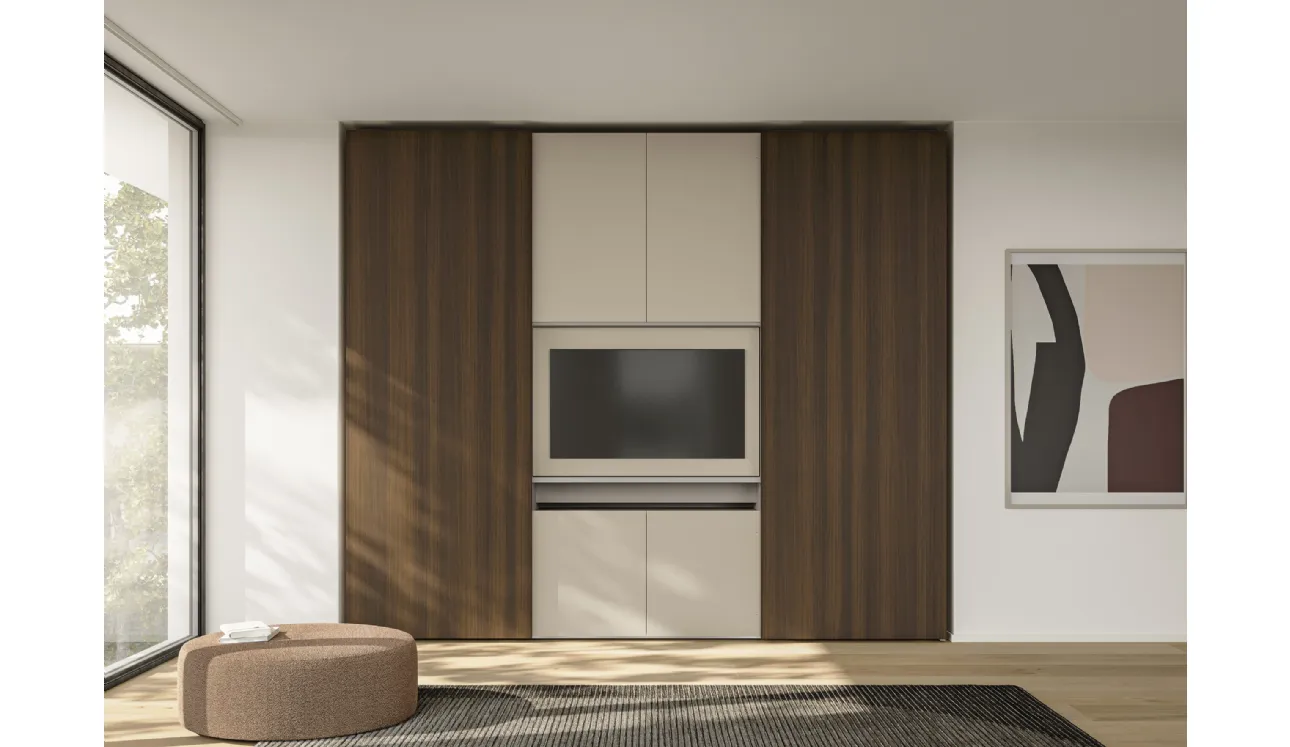 Armoire coulissante en béton N03NS de Colombini Casa