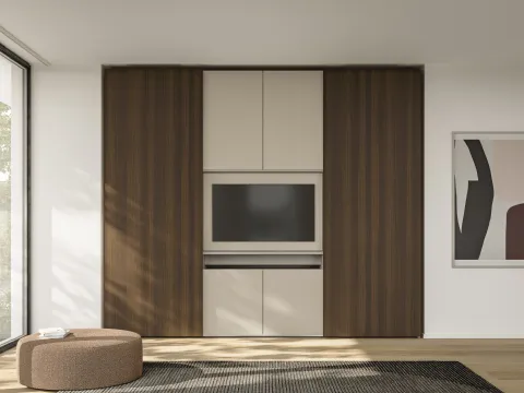 Armoire coulissante en béton N03NS de Colombini Casa