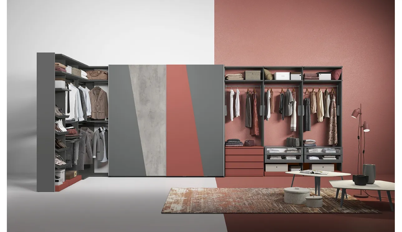 Dressing room Diagonal U41 by Colombini Casa