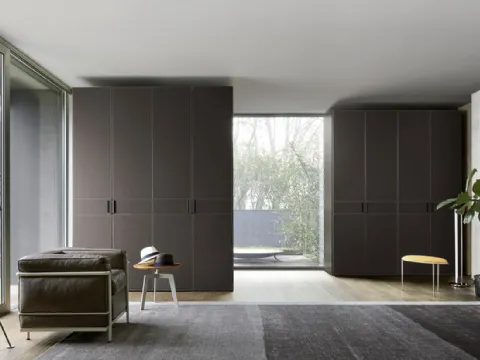 Armoire avec porte en éco-cuir Eco de Sangiacomo.