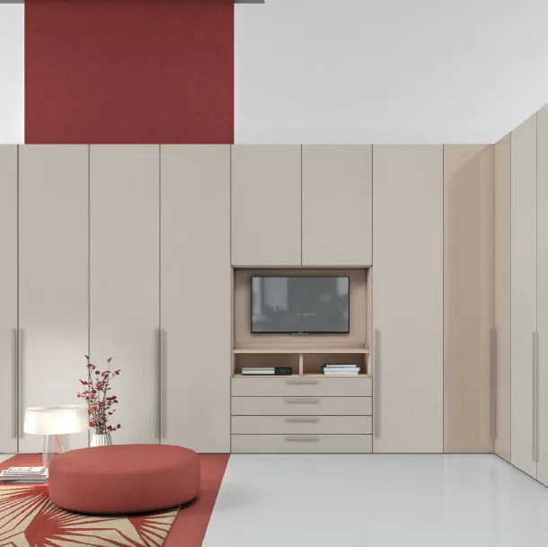 Armoire Golf One avec meuble TV W107 de Colombini Casa