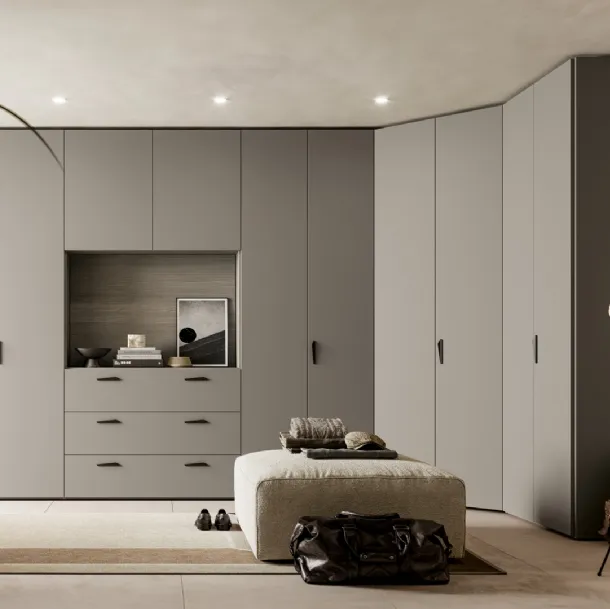 Armoire d'angle Liscia Pratico Battente 03 de SantaLucia