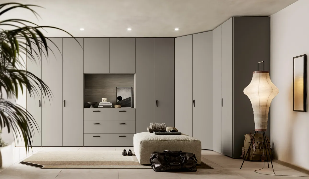 Armoire d'angle Liscia Pratico Battente 03 de SantaLucia