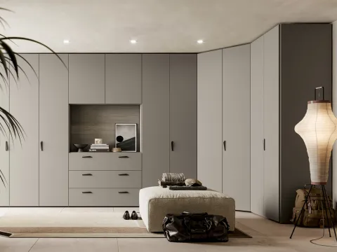 Armoire d'angle Liscia Pratico Battente 03 de SantaLucia