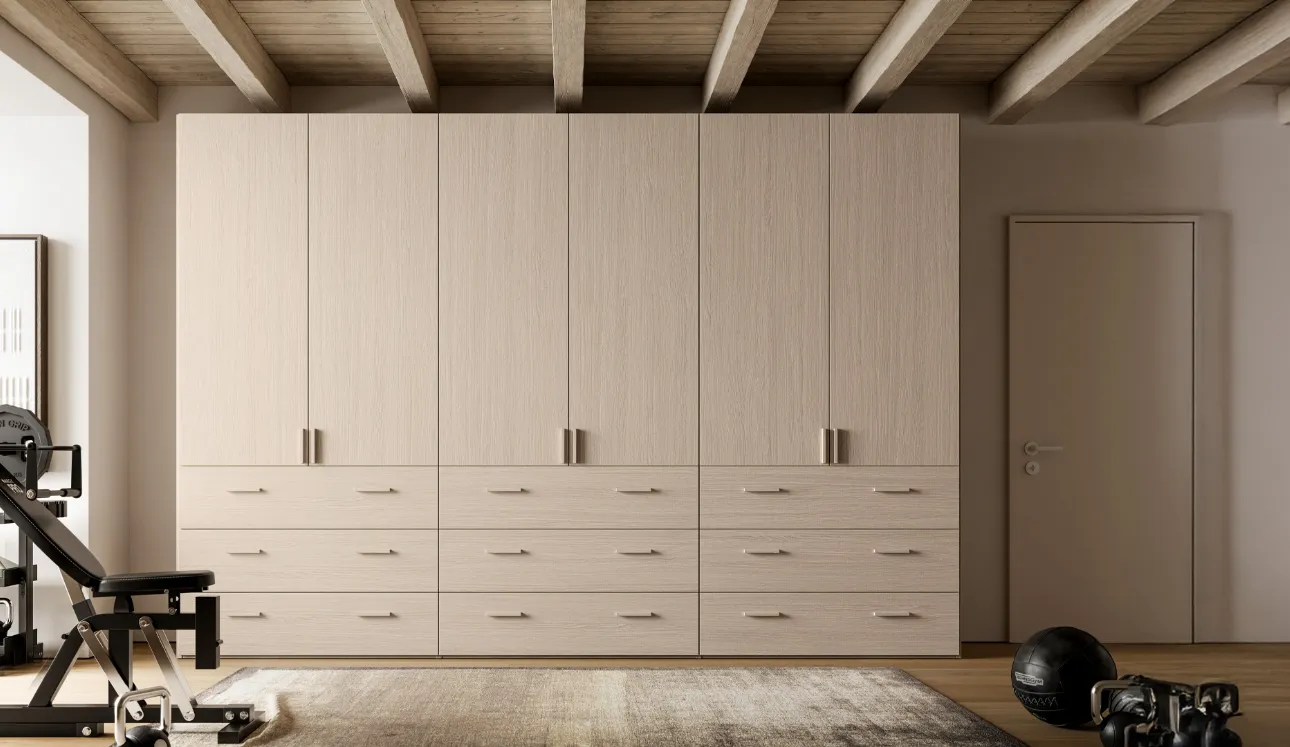 Armoire lisse pratique à battant 07 de SantaLucia.