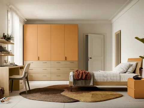 Armoire lisse pratique à battants 09 de SantaLucia