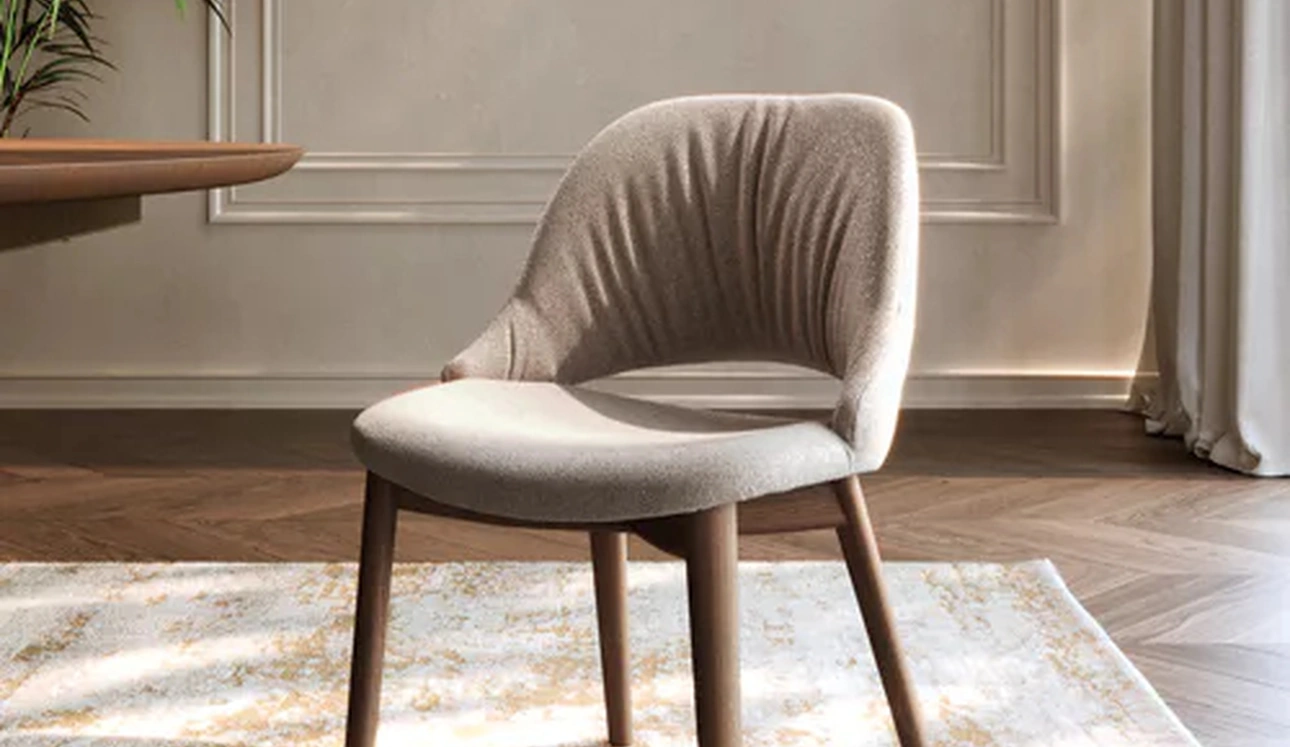 Chaise Nova en tissu de Bontempi
