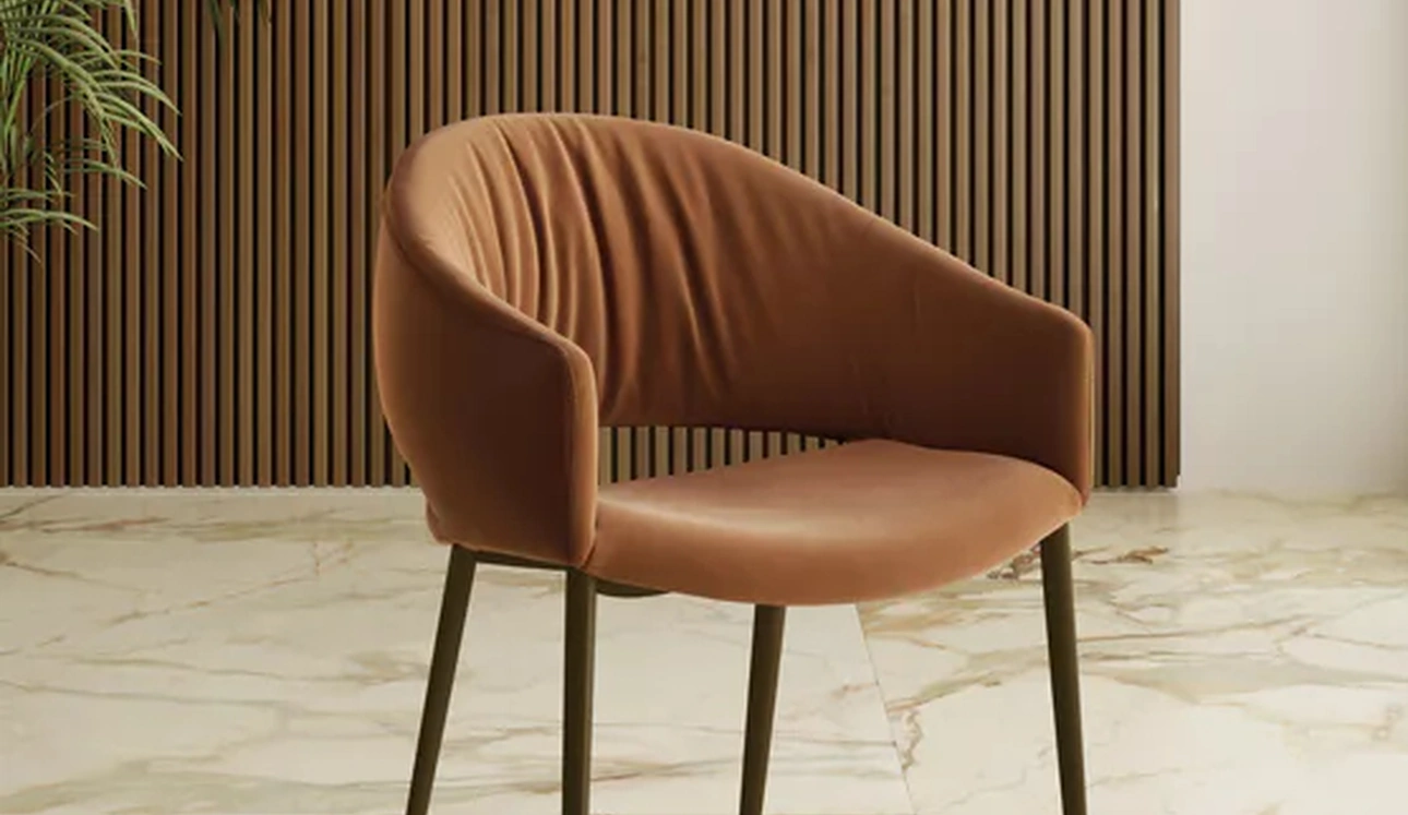 Chaise Nova en tissu Bontempi.