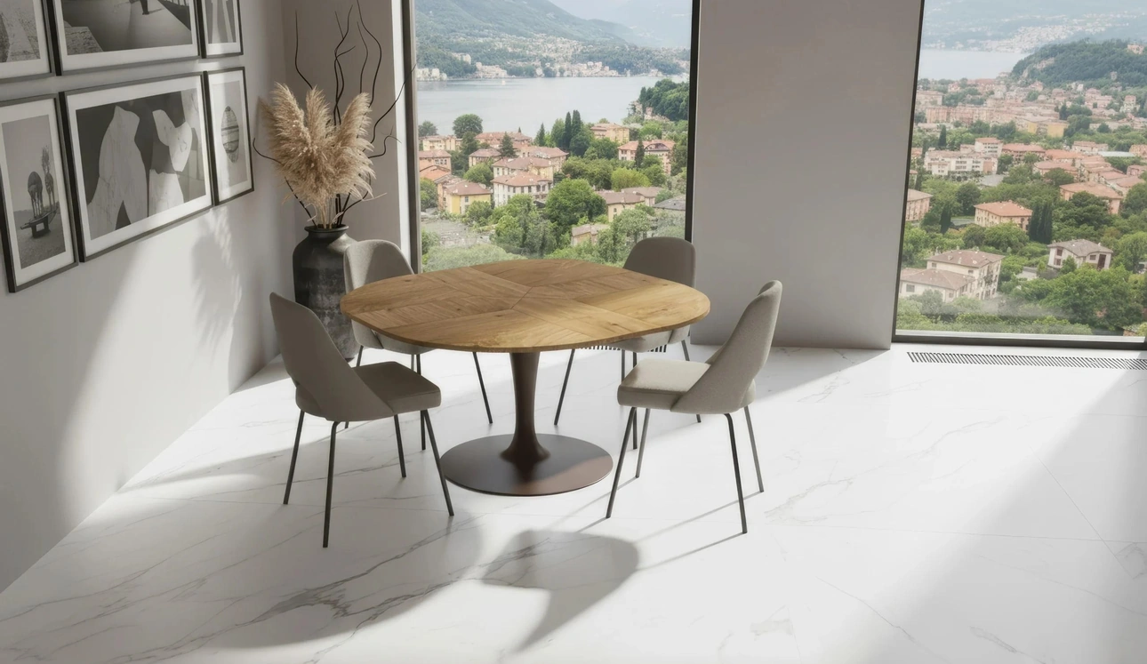 Table moderne extensible Croissant de Easyline