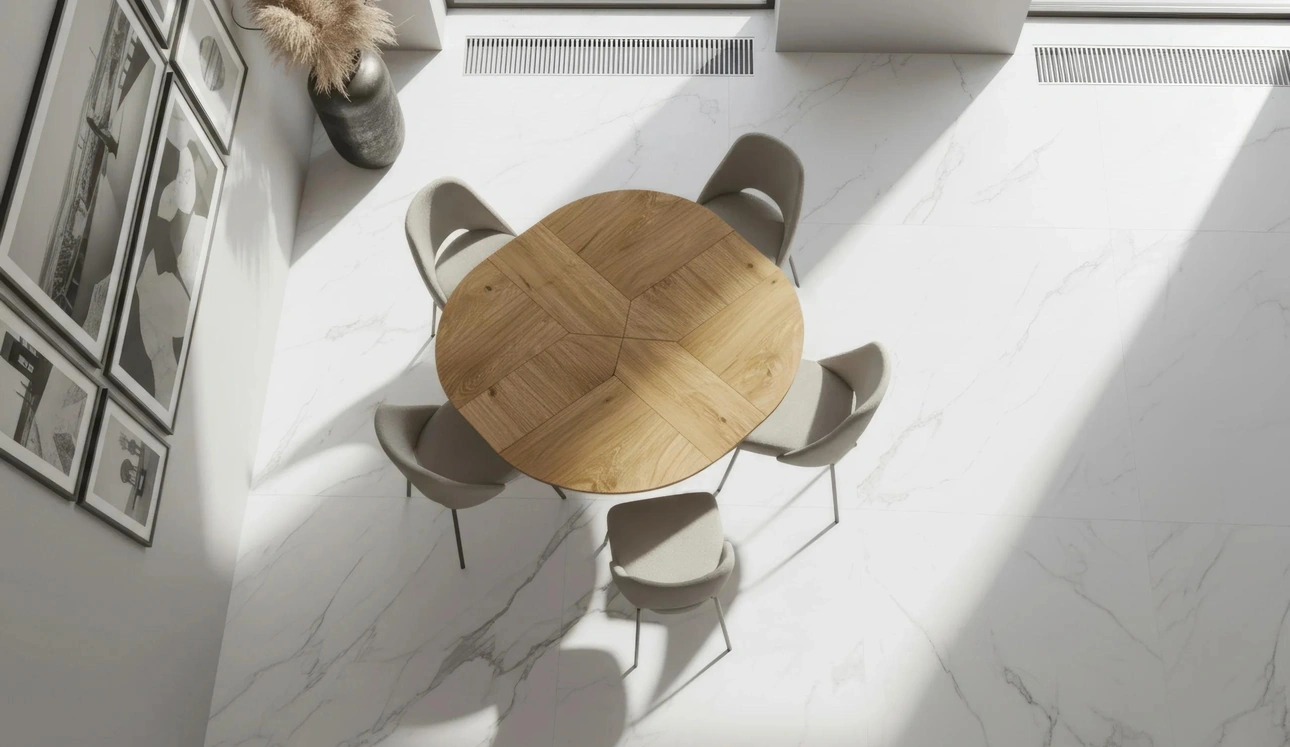 Table moderne extensible Croissant de Easyline