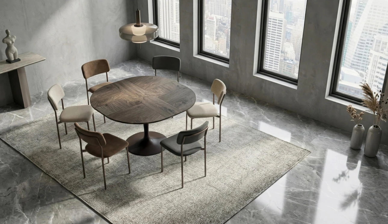Table moderne extensible Croissant d'Easyline