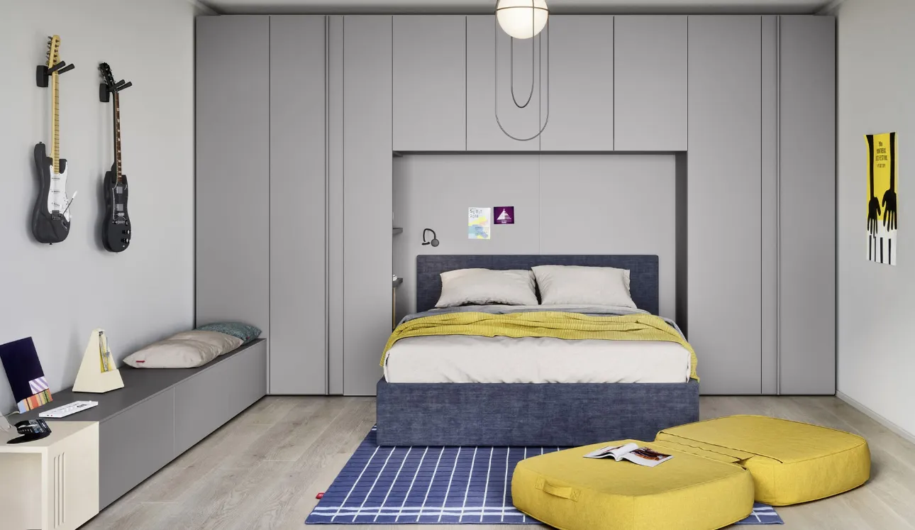 Chambre à pont avec lit double Arial de Nidi