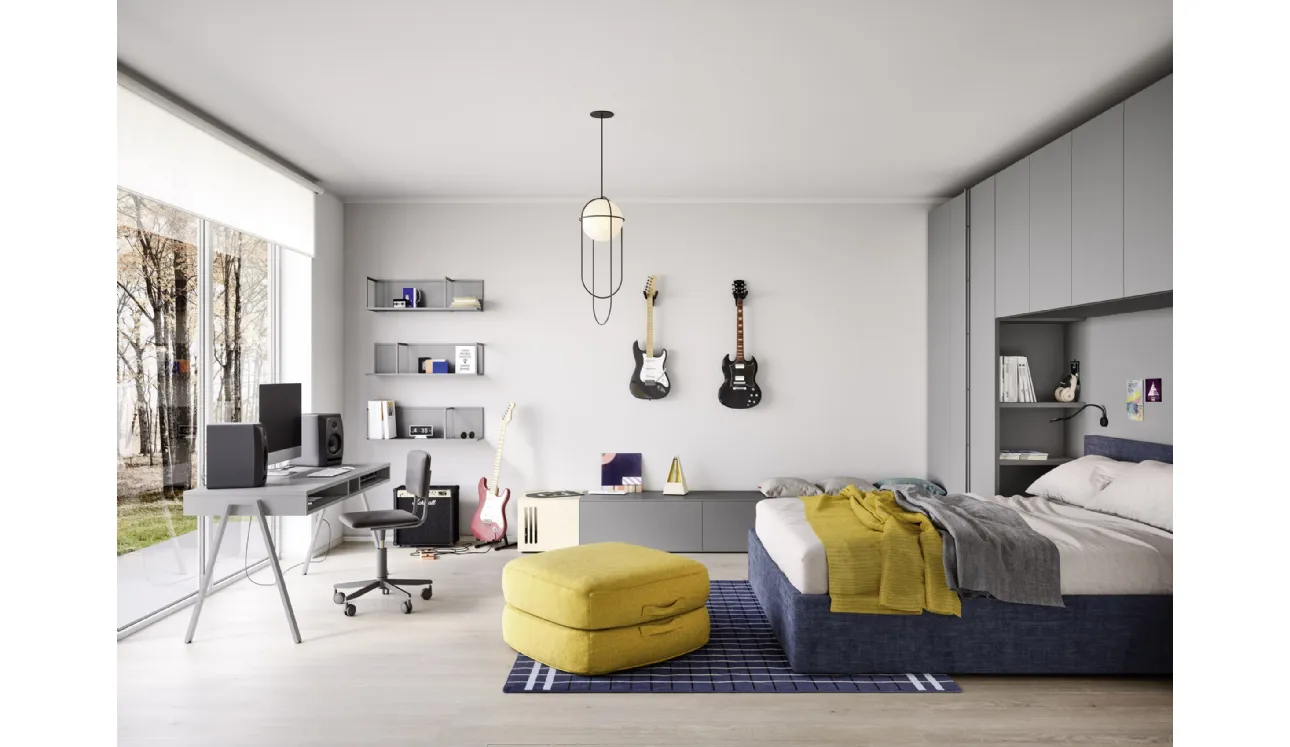 Chambre à pont avec lit double Arial de Nidi