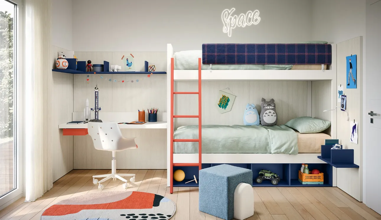 Chambre d'enfants avec lits superposés Camelot de