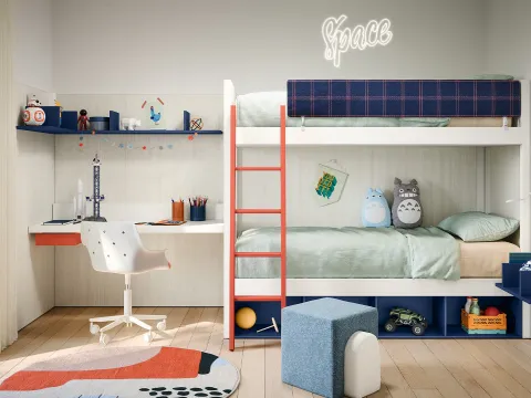 Chambre d'enfants avec lits superposés Camelot de