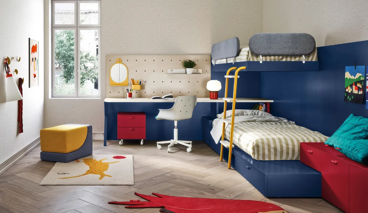 Chambre d'enfant avec lits superposés Dots de