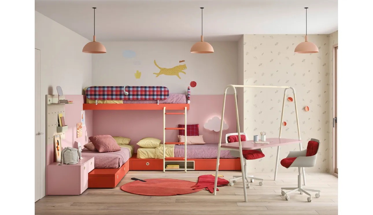 Chambre avec lits superposés Dots de Nidi