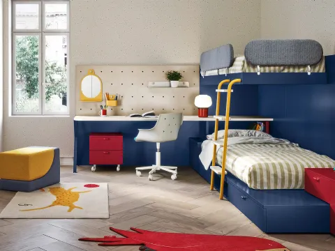 Chambre d'enfant avec lits superposés Dots de