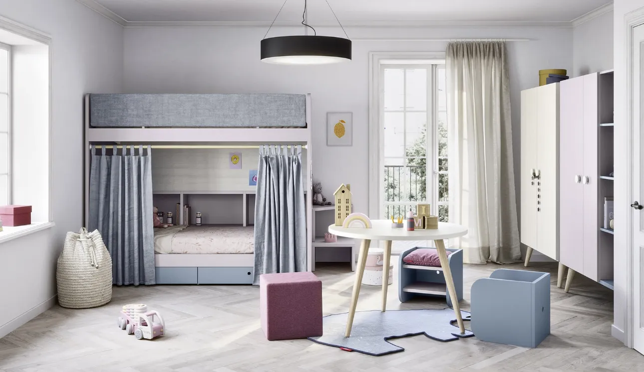 Chambre avec lits superposés Ergo de Nidi