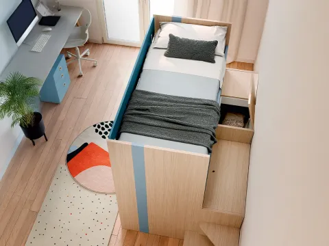 Chambre d'enfant avec lits superposés Lila de