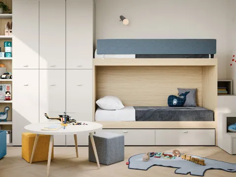 Chambre avec lits superposés Nuk de Nidi