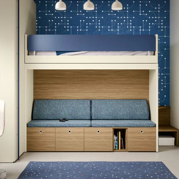 Chambre d'enfants avec lits superposés Skid