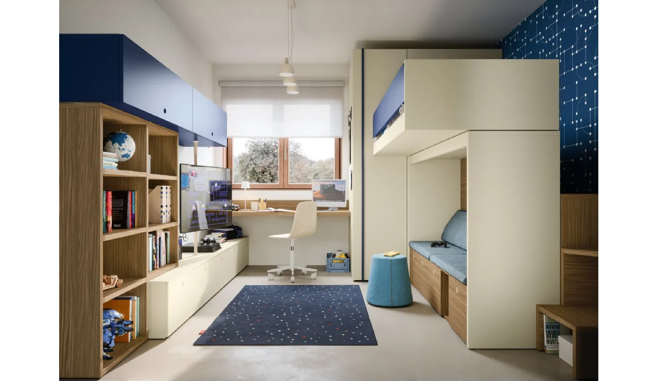 Chambre d'enfants avec lits superposés Skid