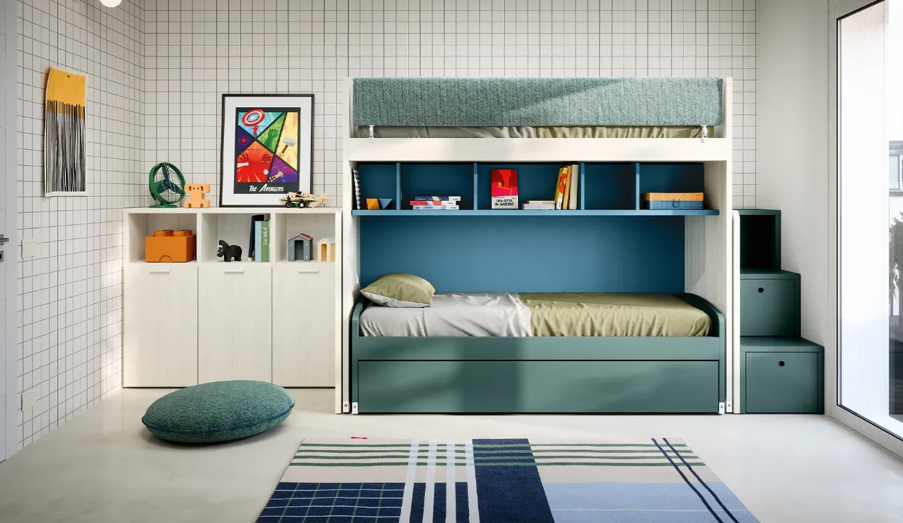 Chambre d'enfant avec lits superposés Slot de N