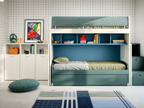 Chambre d'enfant avec lits superposés Slot de N