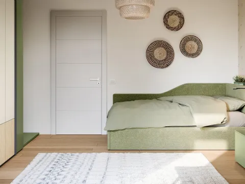 Chambre d'enfant avec lit convertible de Nidi