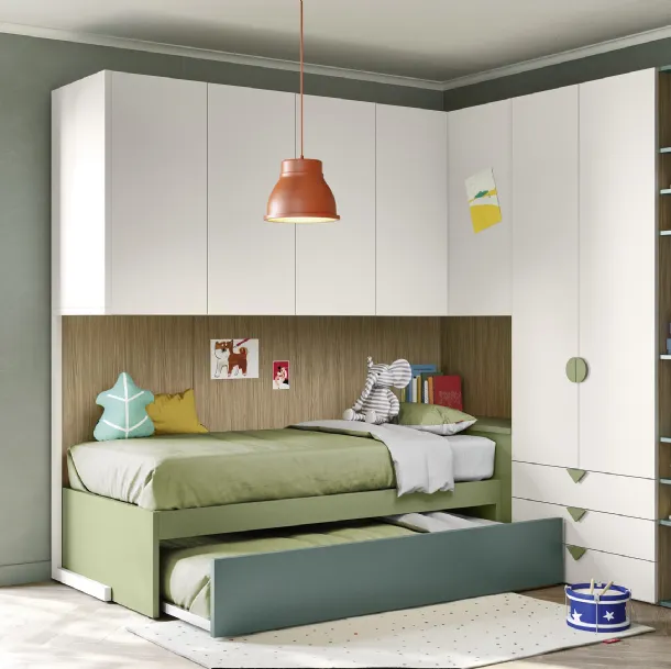 Chambre pont avec lits gigognes de Nidi.