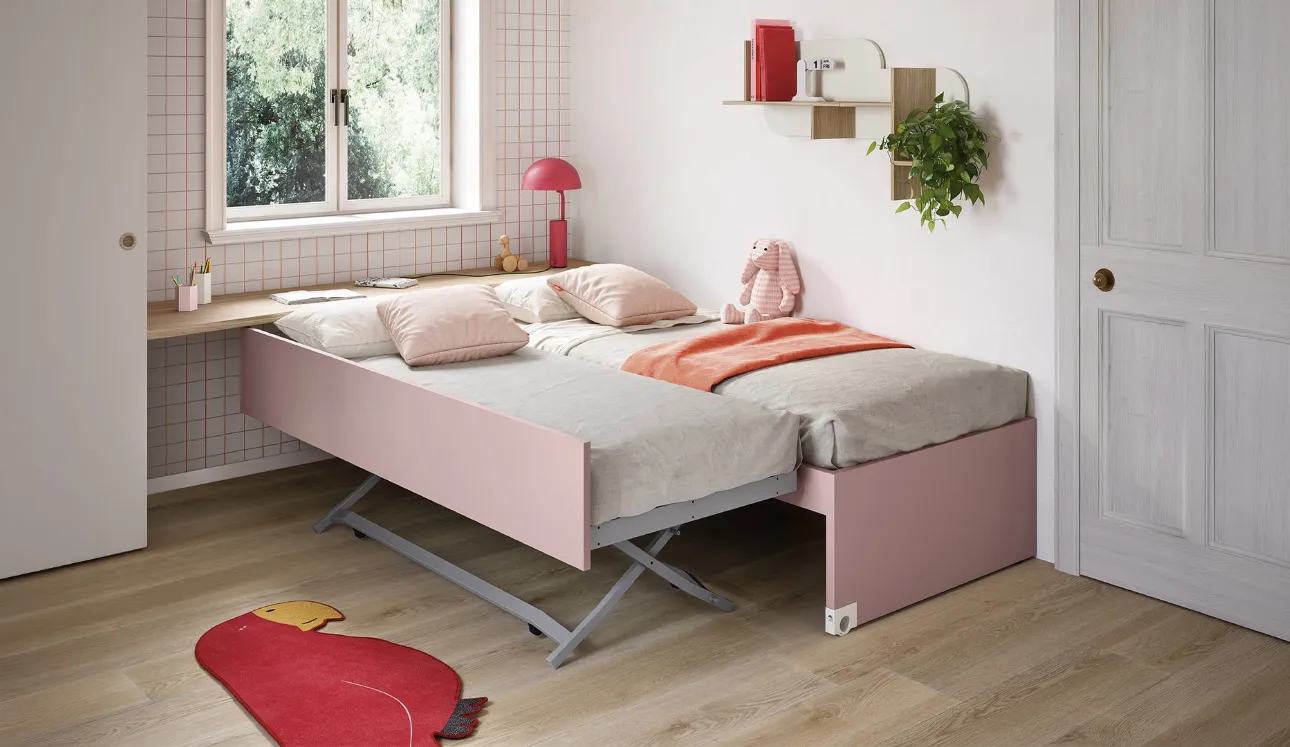 Chambre à lits superposés avec lits gigognes de Nidi