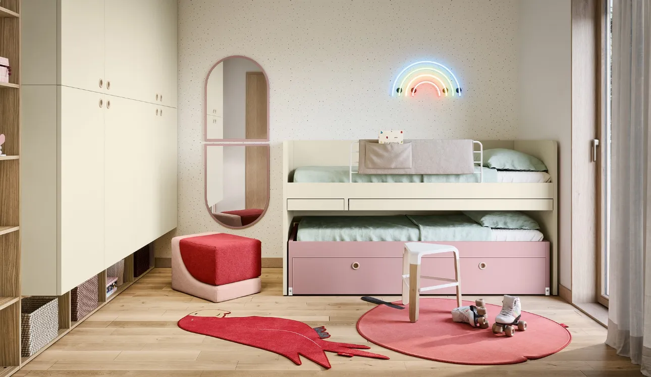 Chambre d'enfant Gain de Place avec Lits surélevés de