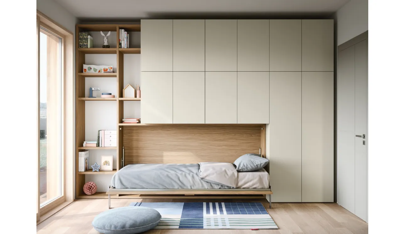 Chambre compacte Twiddy avec lit escamotable de Nidi