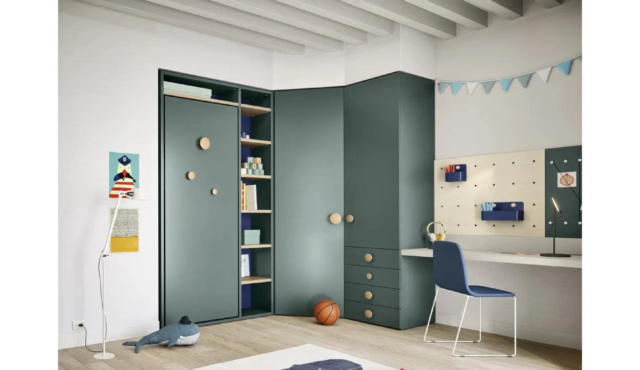 Chambre d'économie de place Twiddy avec lit escamotable de Nidi