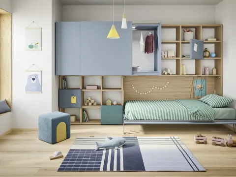 Chambre d'enfant gain de place Twiddy par N