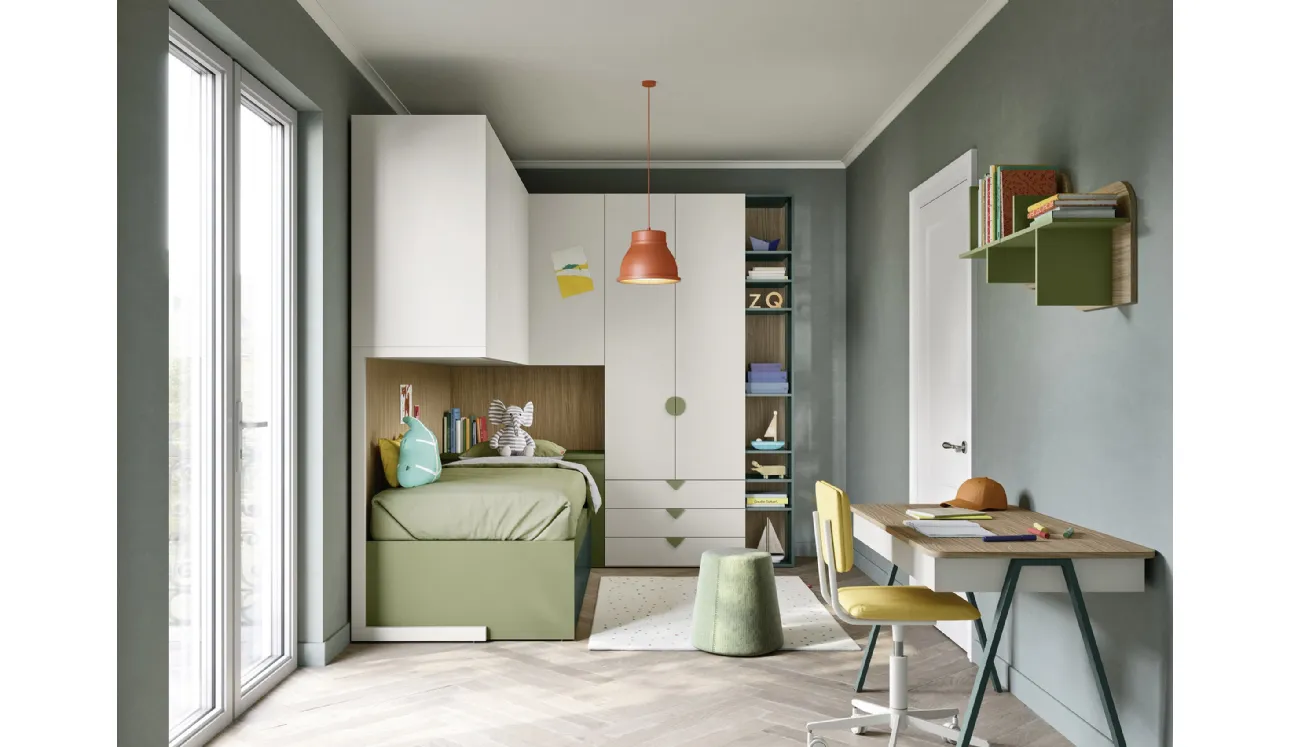 Chambre en Mezzanine avec Lits Gigognes de Nidi