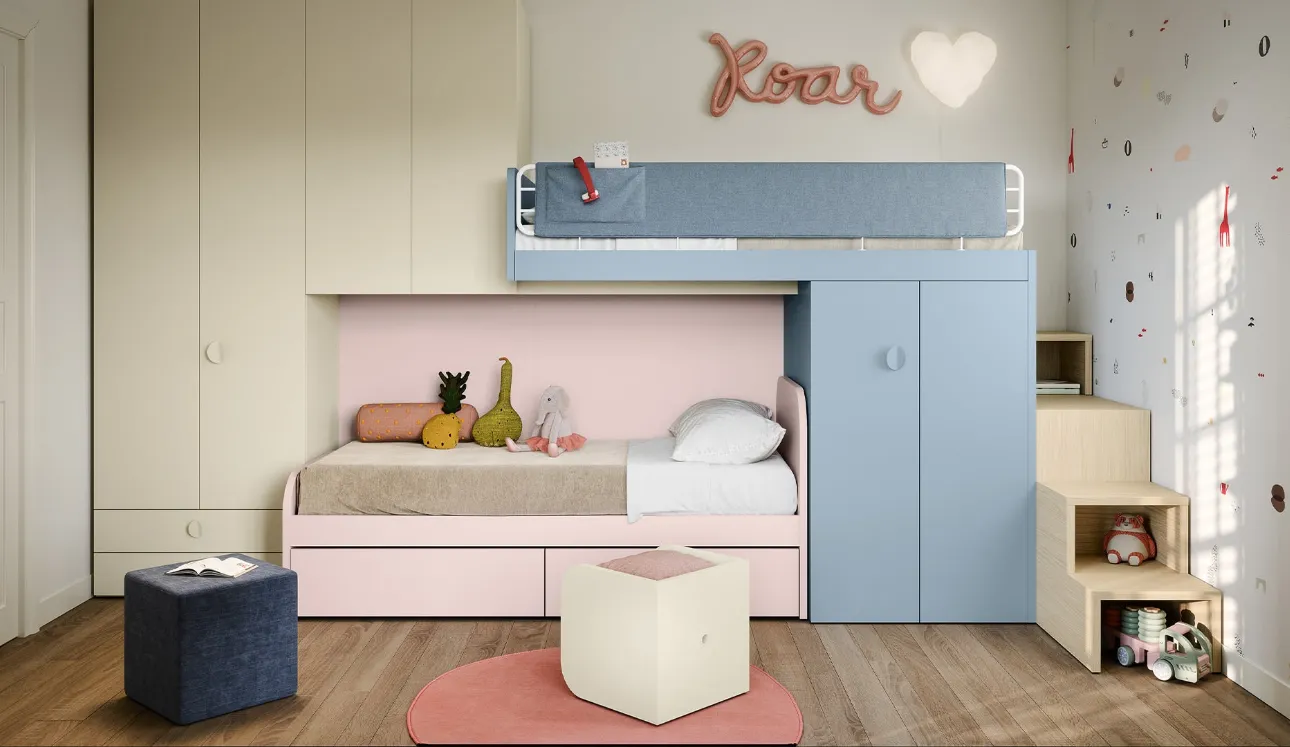 Chambre avec lits superposés de Nidi