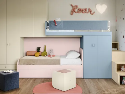 Chambre avec lits superposés de Nidi