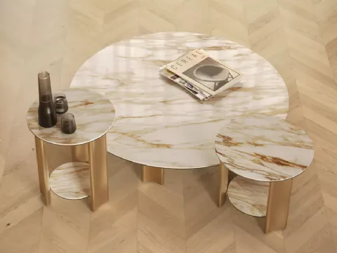 C’est la table de salon en marbre naturel que vous souhait