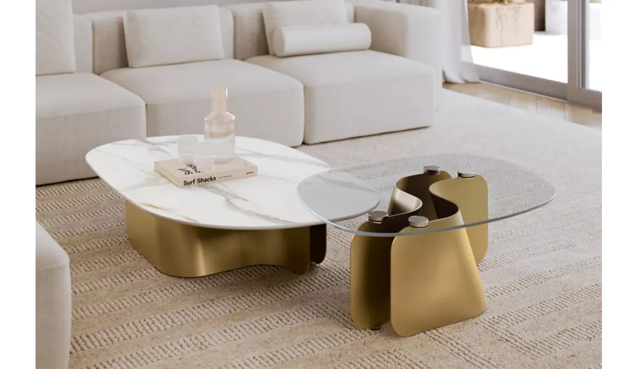Flow Coffee Table from Bontempi is designed by Piero Lissoni and available with