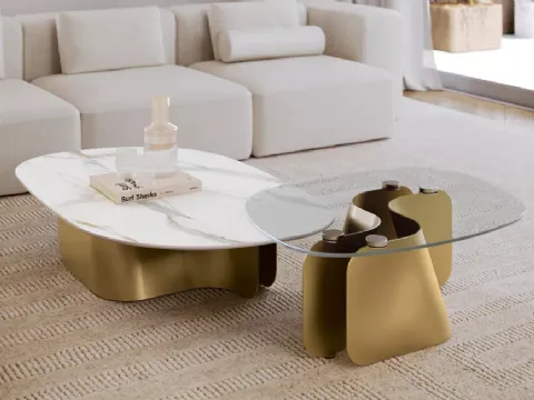 Flow Coffee Table from Bontempi is designed by Piero Lissoni and available with