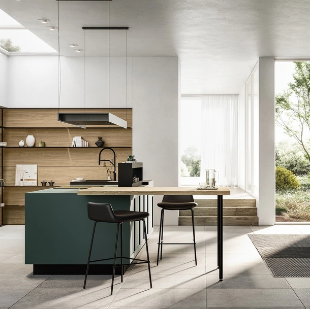 Cuisine Moderne avec îlot Alma 03 de Arredo3