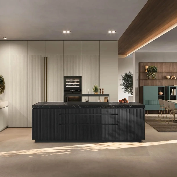 Cuisine Moderne avec îlot Color Trend 01 de Stosa