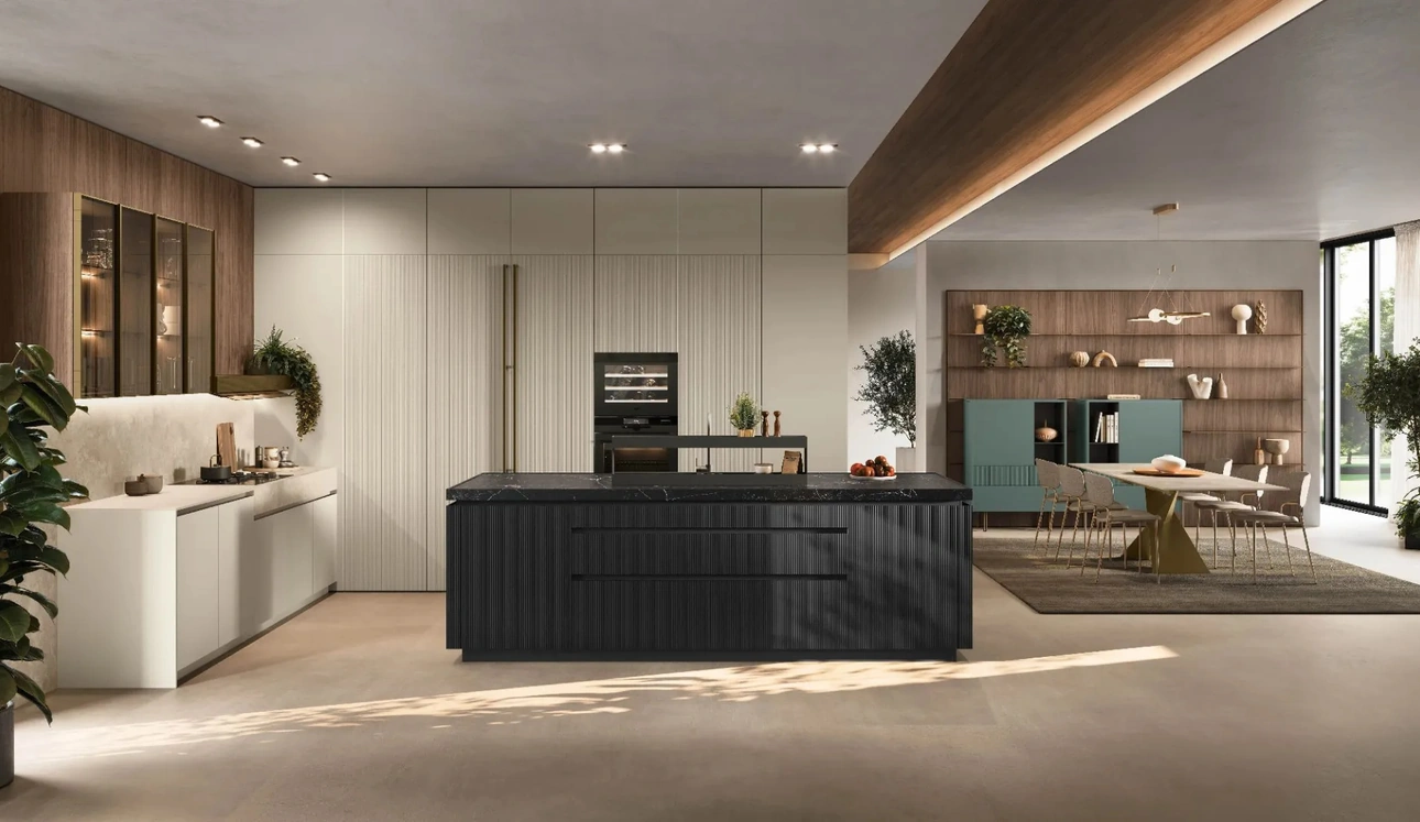 Cuisine Moderne avec îlot Color Trend 01 de Stosa