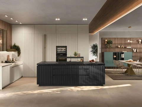 Cuisine Moderne avec îlot Color Trend 01 de Stosa
