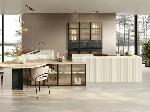 Cuisine moderne avec île Color Trend 02 de Stosa