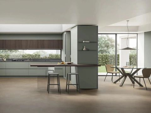 Cuisine moderne avec îlot Color Trend 04 de Stosa