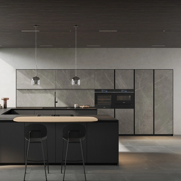 Cuisine Moderne avec îlot Glass 04 de Arredo3